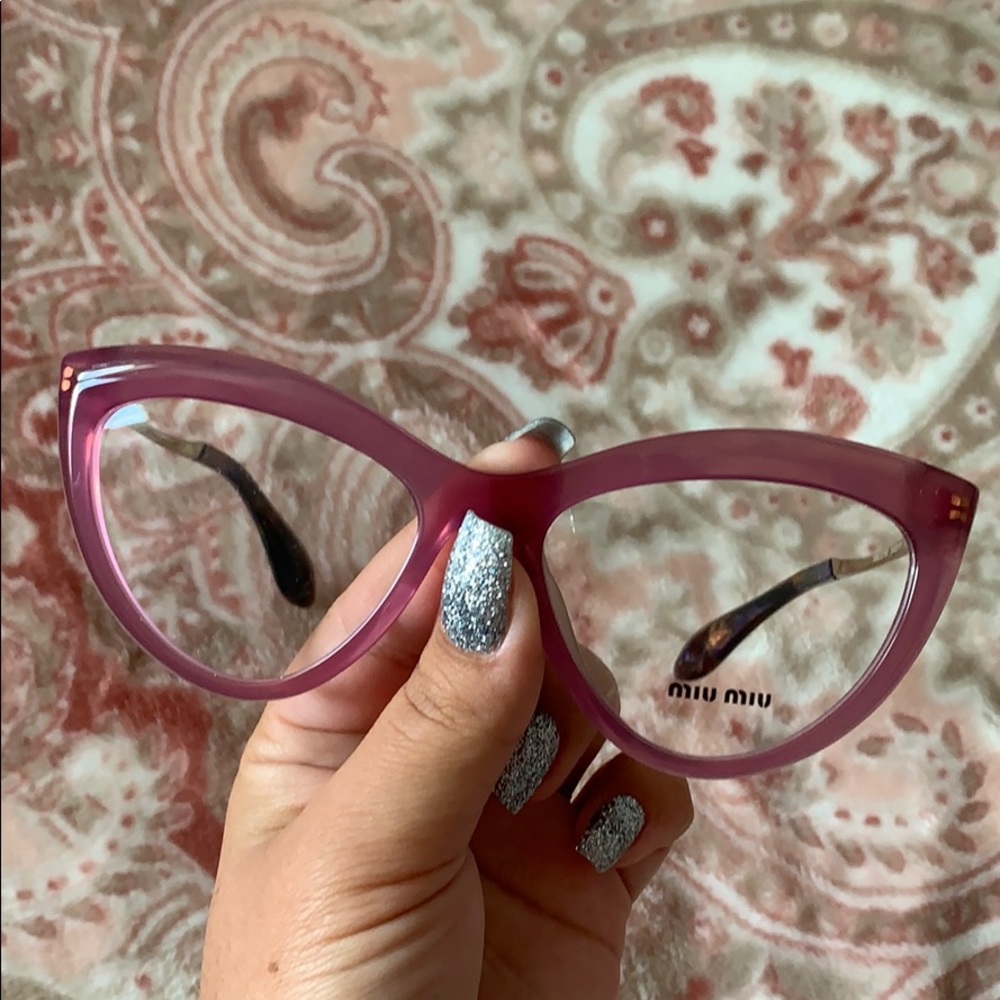 Miu Miu pink prescription frames - Picture 5 of 9
